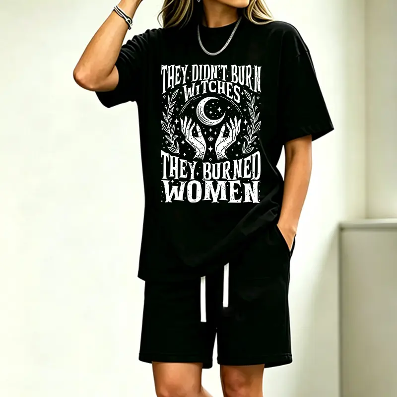 They Didn’t Burn Witches | They Burned Women | Women Rights Dates | Witch tshirt short set | Women Shirt | Woman Shirt |logoAnalyze listing