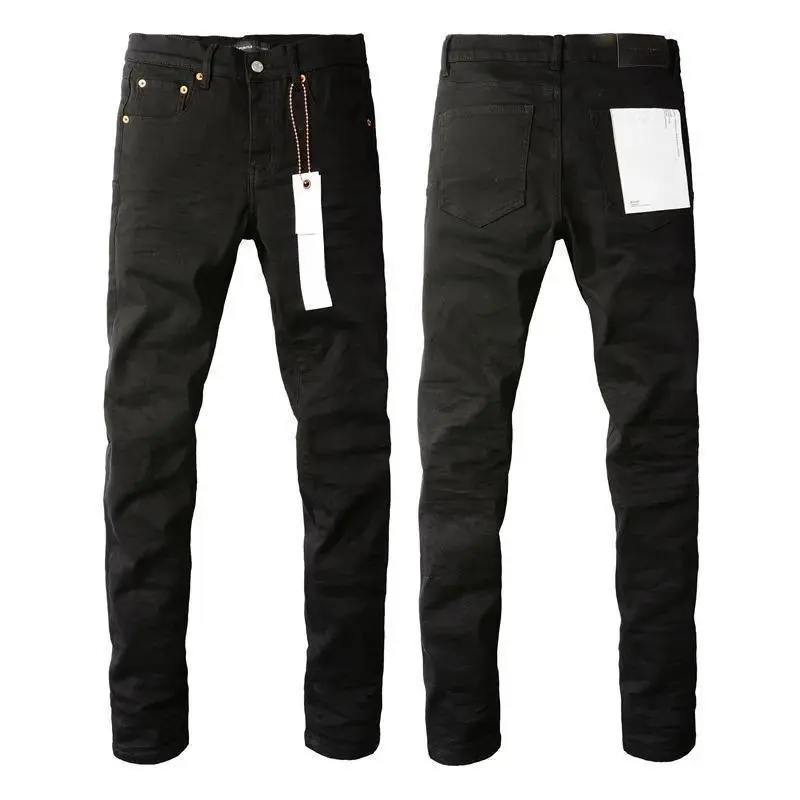 Men Punk Vintage Blue Ripped Stretch Skinny Tapered Jeans, Printed Graphic Distressed Denim Pants Streetwear