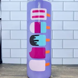 Popsicle summer coffee tumbler or water bottle