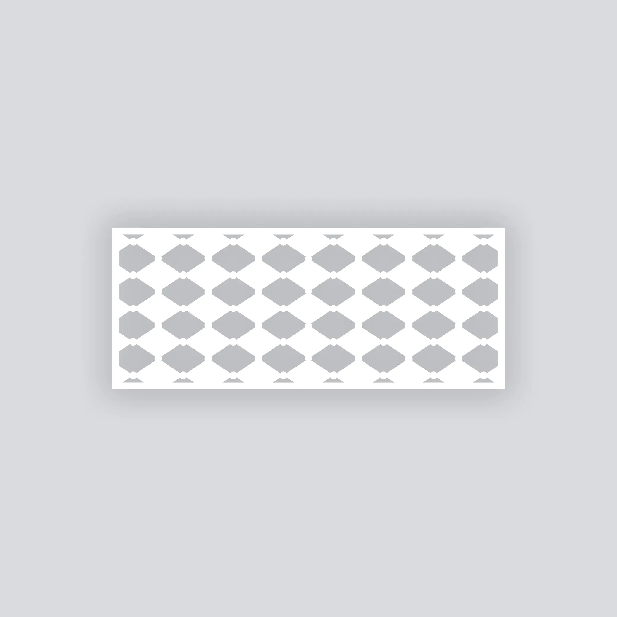 Diamond Chain Rectangle Clay Face Stencil