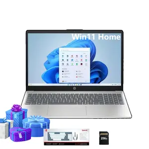 HP 2026 15.6'' Inch Laptop for Student&Business, i3-N305  Intel UHD Graphics, up to 32GB RAM, 512GB Storage, Windows 11 Home,Silver,Bundle Accessory