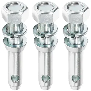 Upgraded S07020800  1 Draw Pin Hitch Tractor Pins,  1 Top Link Pin 5-1/2 in Universal Forged Draw Pin Lift Arm Pin Accessories for , 3 Pack