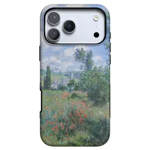 Art Phone Case, Impressionist Painting Style Landscape Design, Soft Aesthetic Protective Cover, Elegant Gift for Her