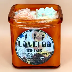 Melon Scented Coconut/Soy Candle Decor