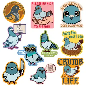Pigeon Sticker Extra Large Stickers for Adults Funny Adhesives with Memes Funny Stickers with Colorful Graphic Decals Funny Animal  Multi
