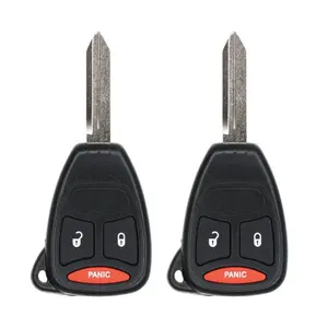 KEYS4LESS Replacement Keyless Remote Head Key Fob for Mitsubishi Raider 2008 Fcc KOBDT04A 2AOKM CYV6 Part Number 05183348AA 05143608AA 056053000AH...