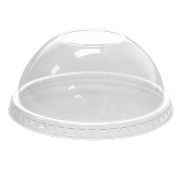 [1,000 ct] 8-10 oz Plastic Dome Cup Lids | PET | No Hole | 78 mm