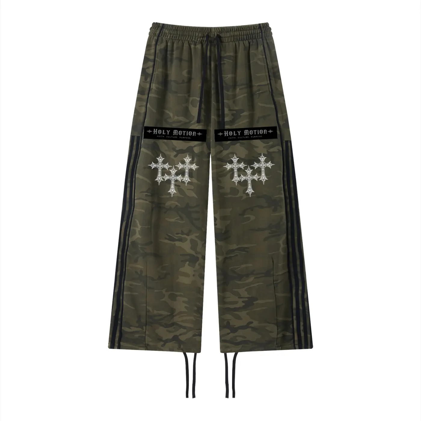 Holy Motion Camo Wide Leg Pants