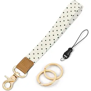 Cute Wristlet Keychain Wrist Strap for Women Wrist Lanyard for Keys Wallet ID Holder Cell Phone