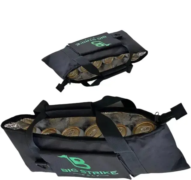 Compact Golf Bag Cooler for Sports Adults & Golfers - Lightweight 4.5 lbs Portable Insulated Side Pocket Cooler Holds 6 Cans, Keeps Drinks Cold