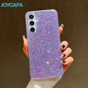 Luxury Glitter Sequins Shiny Case For Samsung S26 S25 S24 S23 S22 S21 Plus Ultra FE A55 A35 A15 A54 A34 A14 A73 Soft Bling Cover