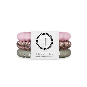 TELETIES - Sage It Ain't So Large Hair Ties - Strong Grip - No Rip - Reduces Headaches
