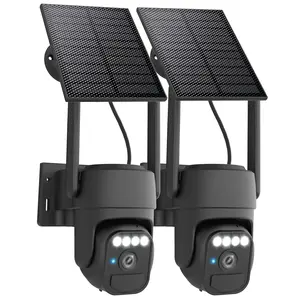 Wi-Fi Solar Camera Outdoor Wireless, Night Vision, IP65 Weatherproof, Motion Detection, Pan & Tilt Control, Two-Way Audio