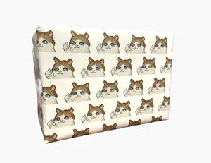 Pixel Cat Meme Gift Wrap