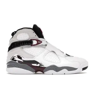 Jordan Women's 8 Retro White Burgundy, from StockX