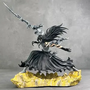 Bleach Ichigo Kurosaki No Moon Form Figure, Hollow Mask Battle Scene Replica, Final Getsuga Tensei Awakening Design, Collectible Desktop Ornament