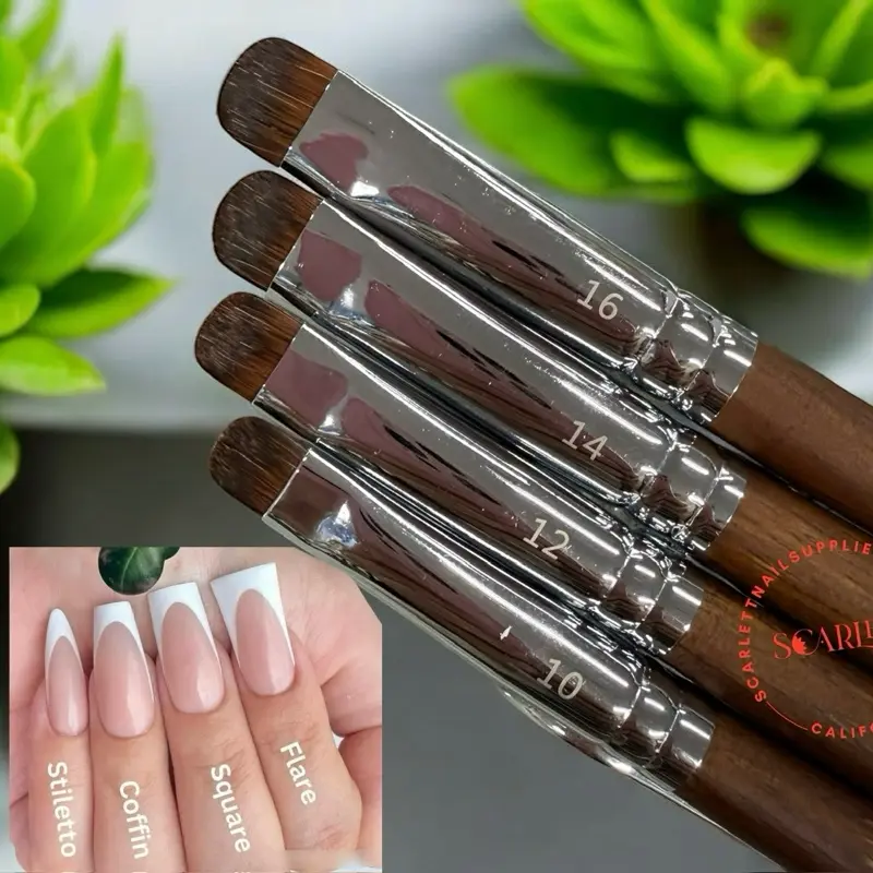 FlexOne French Brush – Trusted by Nail Techs in the USA - Clean & crisp French lines