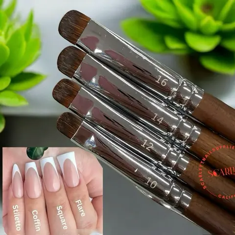 FlexOne French Brush – Trusted by Nail Techs in the USA - Clean & crisp French lines