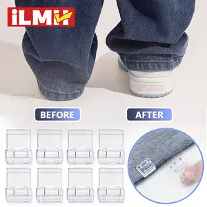 4~10PCS Invisible Leg Shortening Clip, Non-Slip Pants Edge Clip, Quick Fix Hem Clip, Hidden Pants Adjuster, Sewing Accessories
