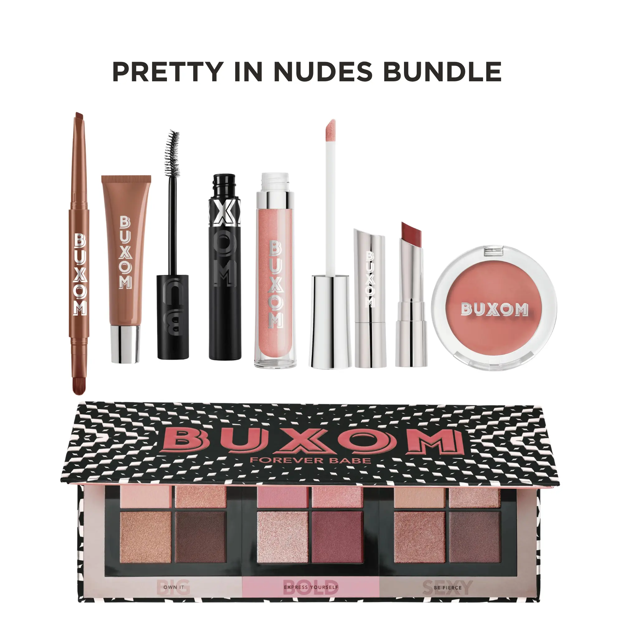 Pretty In Nudes Bundle - Best Selling Nude Plumping Lip Gloss, Lip Balm, Mascara, Fan Favorite Bundles Pretty In Nudes Bundle - Best Selling Nude Plumping Lip Gloss, Lip Balm, Mascara, Fan Favorite Bundles