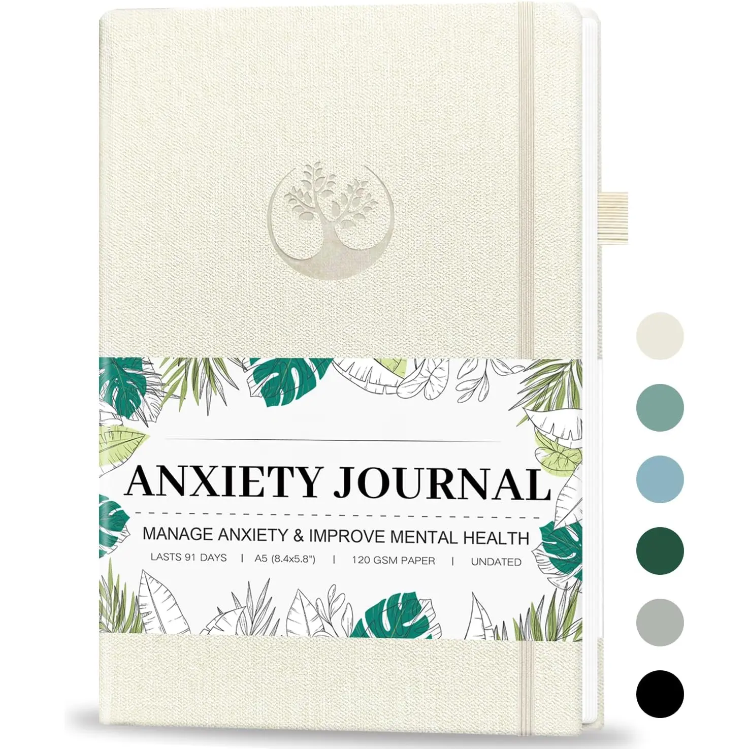 Mental  &  Journal, 91 Days Mood  Journal for Mindfulness, Self Care &  , Guided CBT Journal with Mental  Coloring Book Pages & Dream Diary to Record, Wellness Gifts for Women Men