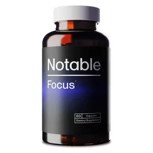 Notable Focus | Fast-Acting Cognitive Enhancer | Patented Dopamine Boosters for Motivation, Focus, & Memory | Backed by 100+ Studies