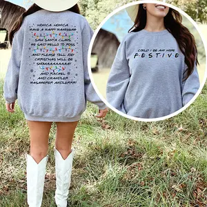Friends Inspired Christmas Sweatshirt, Could I Be Any More Festive Crewneck Sweatshirt, Funny Christmas Lights Sweatshirt, Christmas Gift for Women