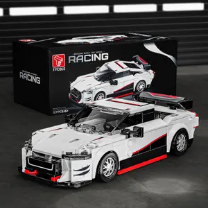 313-Piece Racing Car Model Building Kit with Display Case, Educational Toy for Kids, Unisex Gift for Christmas, New Year, Birthday, Building Block Sets