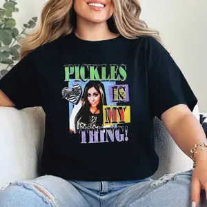 Pickles Is My Thing Shirt, Funny Snooki Quote Tee, Jersey Shore Graphic T Shirt, Trendy Oversized Top