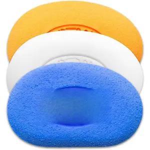 Mudsponges Pack, White Finishing Pottery Sponge, Orange Absorbant, Blue Workhourse, Wheel Throwing, Hand Building Clay, Ceramics (3-Pack)