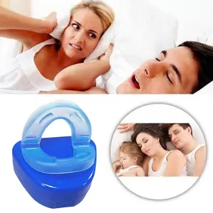 Anti Snoring Mouthpiece Sleep Aid for Bruxism – Blue Stop Snoring for Sleepers, Sleep Improvement Solution, Reducing Snoring Noise for Restful Nights