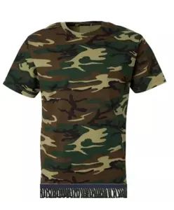 Green Camo Fringe T-Shirt (mens)