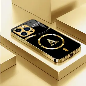 Suitable for [iPhone 16 Pro Max] high-end MagSafe phone case，Features a magnetic attachment function，each of the 26 letters has its own unique characteristics, so you can choose the one that suits you best. YM99