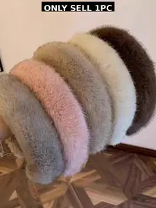 Plush Hairband for Women, Soft & Cozy Design, Perfect for Winter Use, Elegant Style Suitable for All Occasions, Chic Headbands