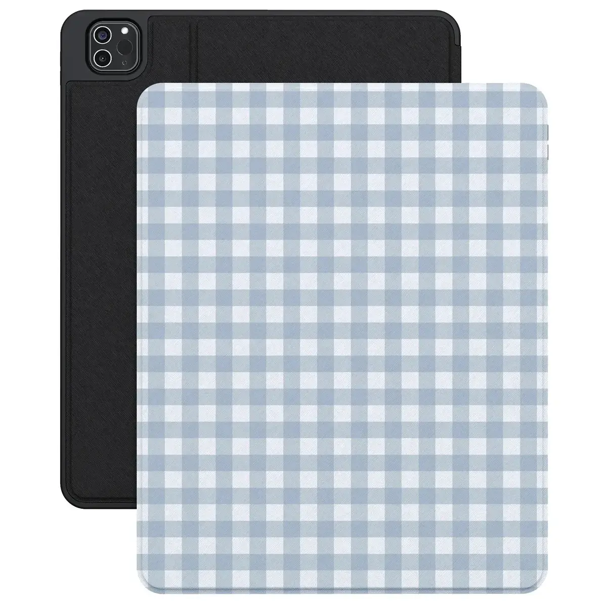 Casely Tablet Case - Pastel Picnic Blue Gingham Cover, Protective Casing for Tablet Accessories with Protection Feature