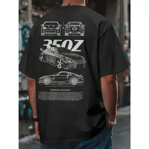 180gZ TShirt – Drift Sport Car JDM Fans Casual Unisex Streetwear, Regular Fit, 100% Cotton Racing Tee, Fashion Y2k Short Sleeve, Hip Hop Tshirt, For Summer 4D9G
