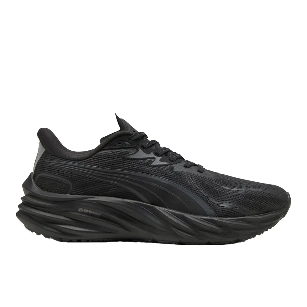 PUMA Mens Velocity Nitro 4 Wide Running Sneakers Shoes - Black