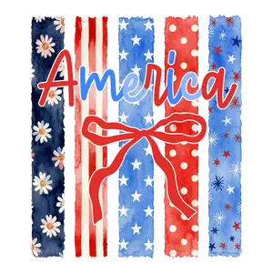 Bold Stripe America Ready To Press Heat Transfer