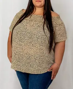 Carmen Off The Shoulder Leopard Top