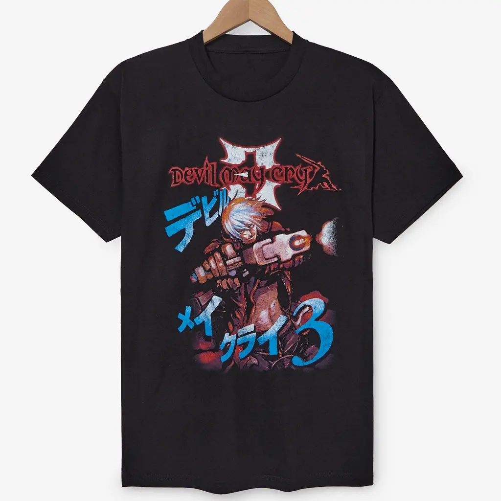 Devil May Cry Dante Vergil Gothic Action Game Graphic Tee HY6497