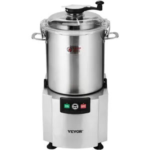 VEVOR Food Processor & Vegetable Chopper,  19 Quart Food-Grade Stainless Steel Food Processor Chopper with S-Curve Blade and Scraper, Ideal for Chopping Vegetables, Fruit, Grains, Nuts