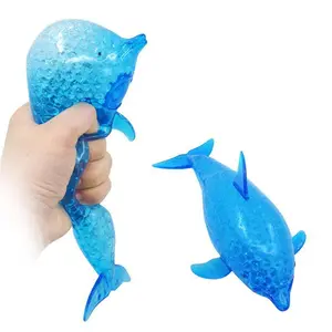Squishy Shark Stress Balls Dolphin Squeeze Ball Stretchy Stress Squish Ball Sea Animal Squeeze Squishy Toys for Kids Adults #YEC