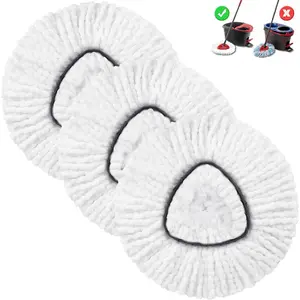 (for 1-Tank System Only) 3 Pack Mop Replace Heads, Mop Refill Heads Replacements Compatible with O Cedar Spin Mop- Easy to Replace, Microfiber, Machine Washable Cleaning Durable