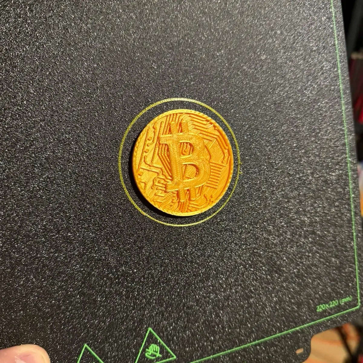 3D Printed Bitcoin Coin