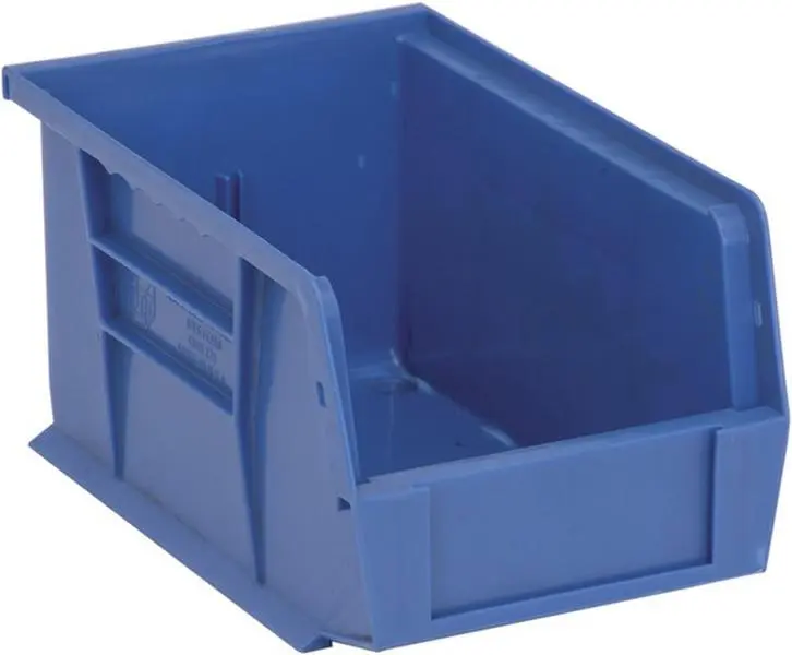 Quantum Storage QUS221BL Ultra Stack & Hang Bin- Blue - 9.25 x 6 x 5 in.