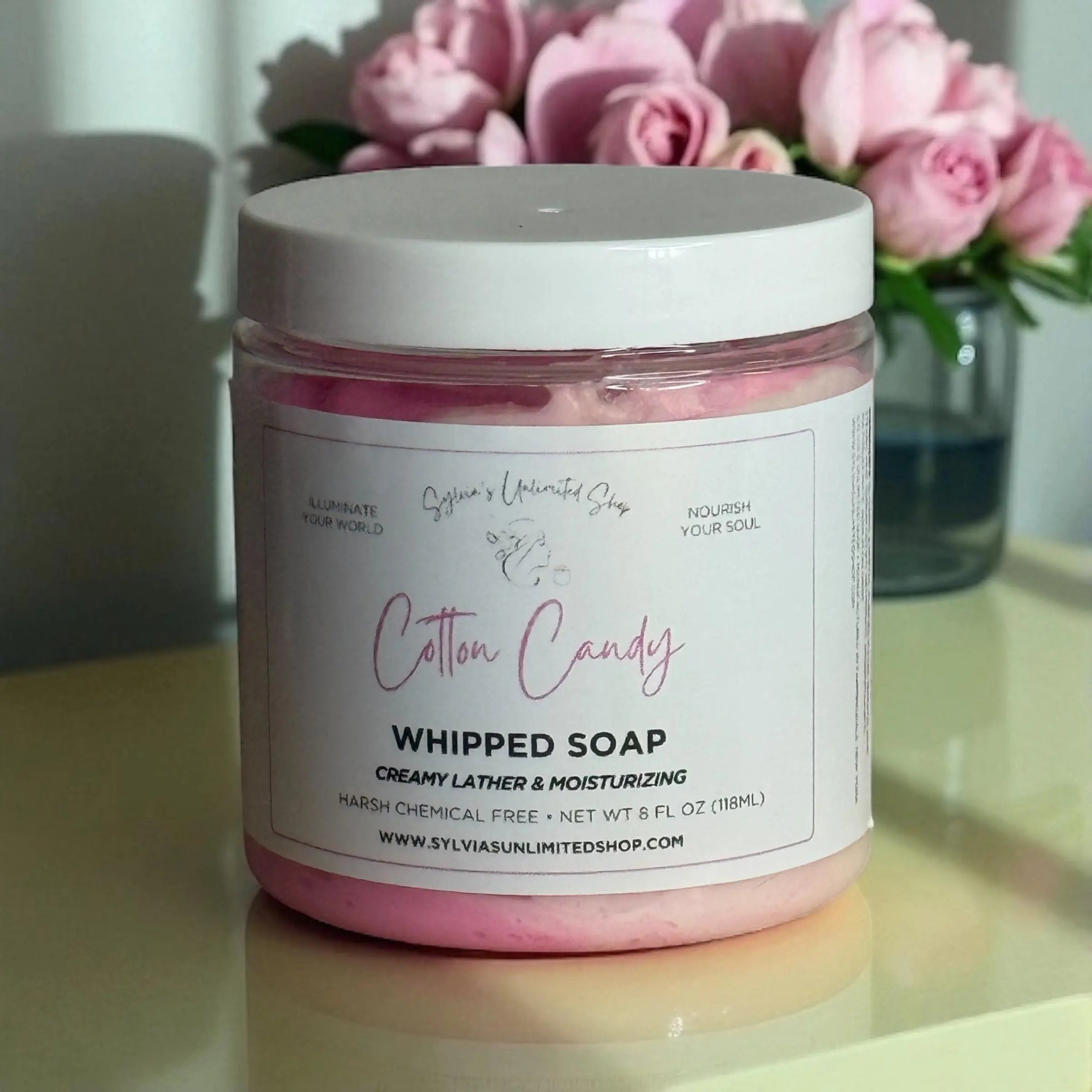 8oz. Cotton Candy Whipped Soap