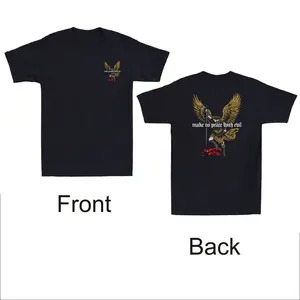 Make No Peace With Evil Archangel Michael (Front&Back) Design Men's T-Shirt Tee