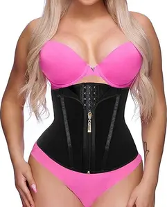 Women's Adjustable Hook & Eye Closure Zipper Waist Trainer, High Stretch Tummy Control Shaper, Waist Cincher for Postpartum Recovery, Shapewear for Women Underwear Fit summerwins