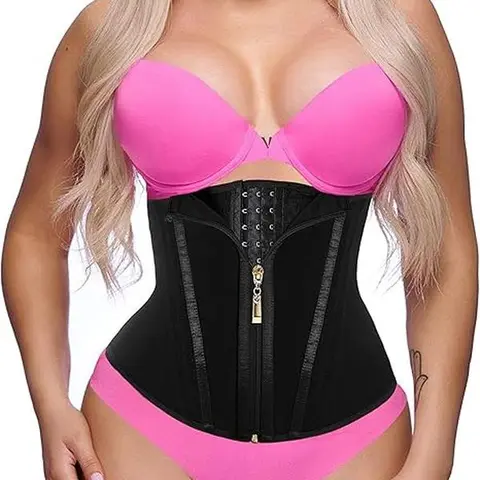 Women's Underbust Tummy Trainer Corset Shapewear for Women - Breathable Mesh Elastane Fabric, 15 Steel Bones, Adjustable Straps, Back Support, Firm Control, Pain Relief for Hiking, Office, Casual (XXS, M)