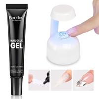 3 in 1 Nail Glue Gel+mini Uv Light